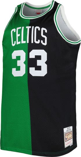 Larry Bird Boston Celtics Mitchell & Ness Hardwood Classics Mesh Crew Name  & Number T-Shirt 