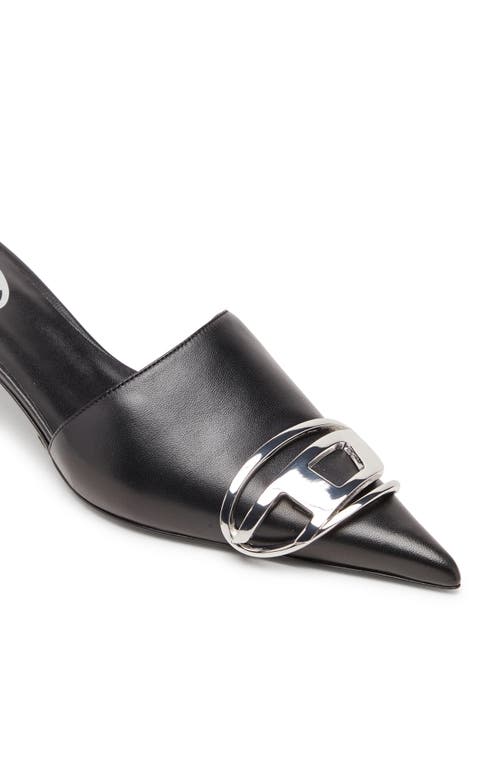 Shop Diesel ® Pointed Toe Kitten Heel Mule In Black