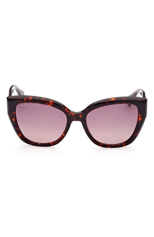 Max Mara 54mm Cat Eye Sunglasses In Red