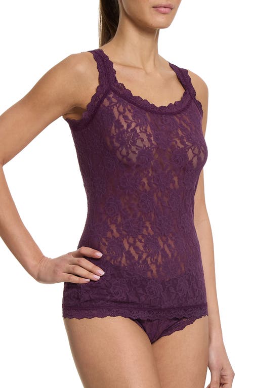 Shop Hanky Panky Lace Camisole In Stone Fruit Purple