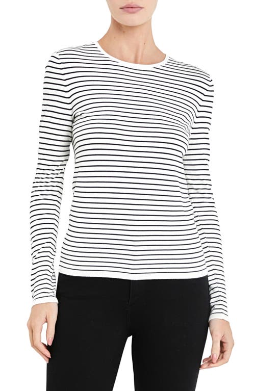 Stripe Sweater in Cream/Black