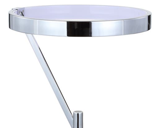 Shop Jonathan Y Owen Integrated Led Metal Table Lamp In Chrome