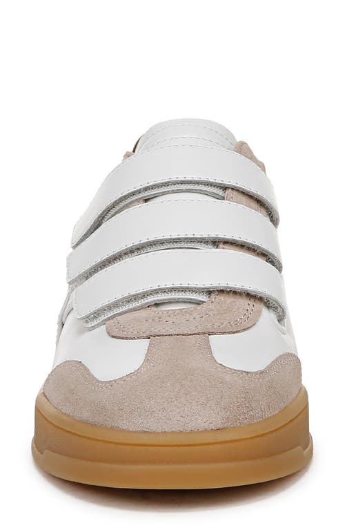 Veronica Beard Reagan Velcro Sneaker White Leopard In Lily/leopard
