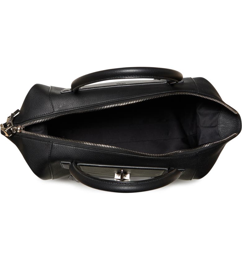 Medium Antigona Soft Lock Leather Top Handle Bag