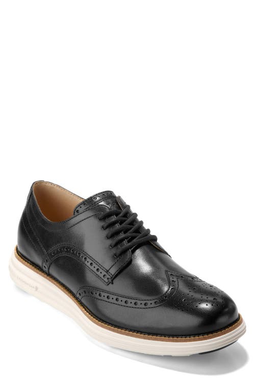 Shop Cole Haan Øriginalgrand Remastered Shortwing Derby In Black/ivory