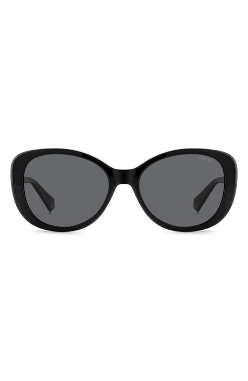 POLAROID POLAROID 55MM POLARIZED ROUND SUNGLASSES 