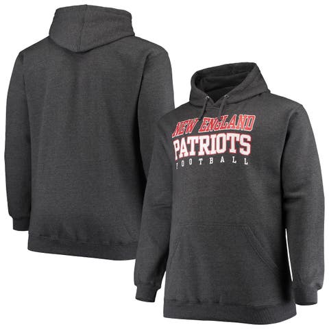 New England Patriots Fanatics Branded Big & Tall Camo Pullover Hoodie -  Heather Charcoal