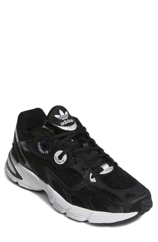 Adidas Originals Womens Lace Up Training Running Shoes In Black/ Black/ White