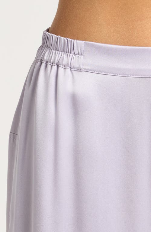Lunya High Waist Washable Silk Pajamas In Crescent Lavender