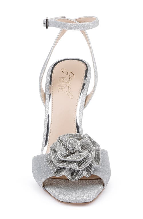 Jewel Badgley Mischka Vida Ankle Strap Sandal In Silver