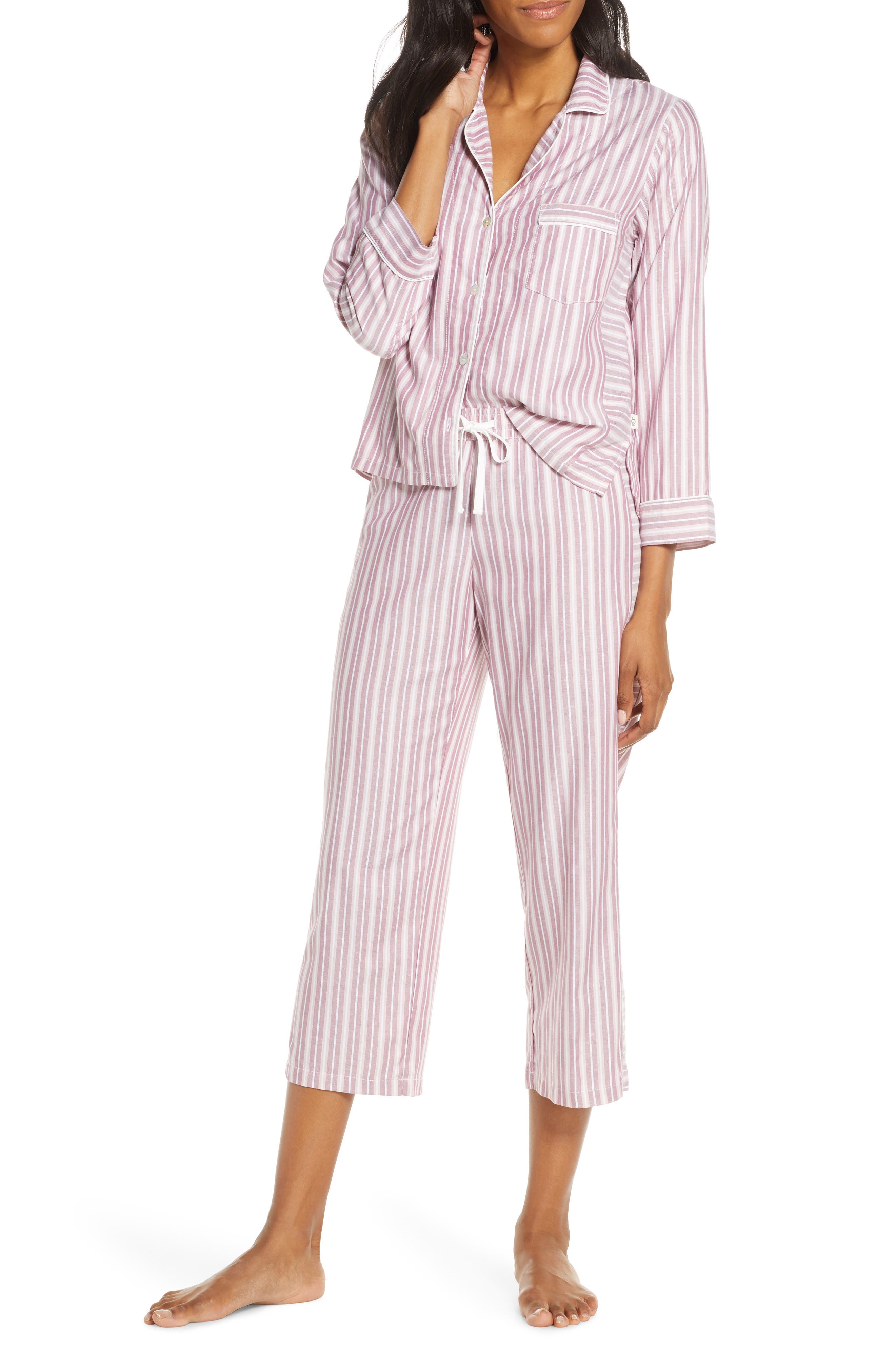 3 4 sleeve capri pajamas