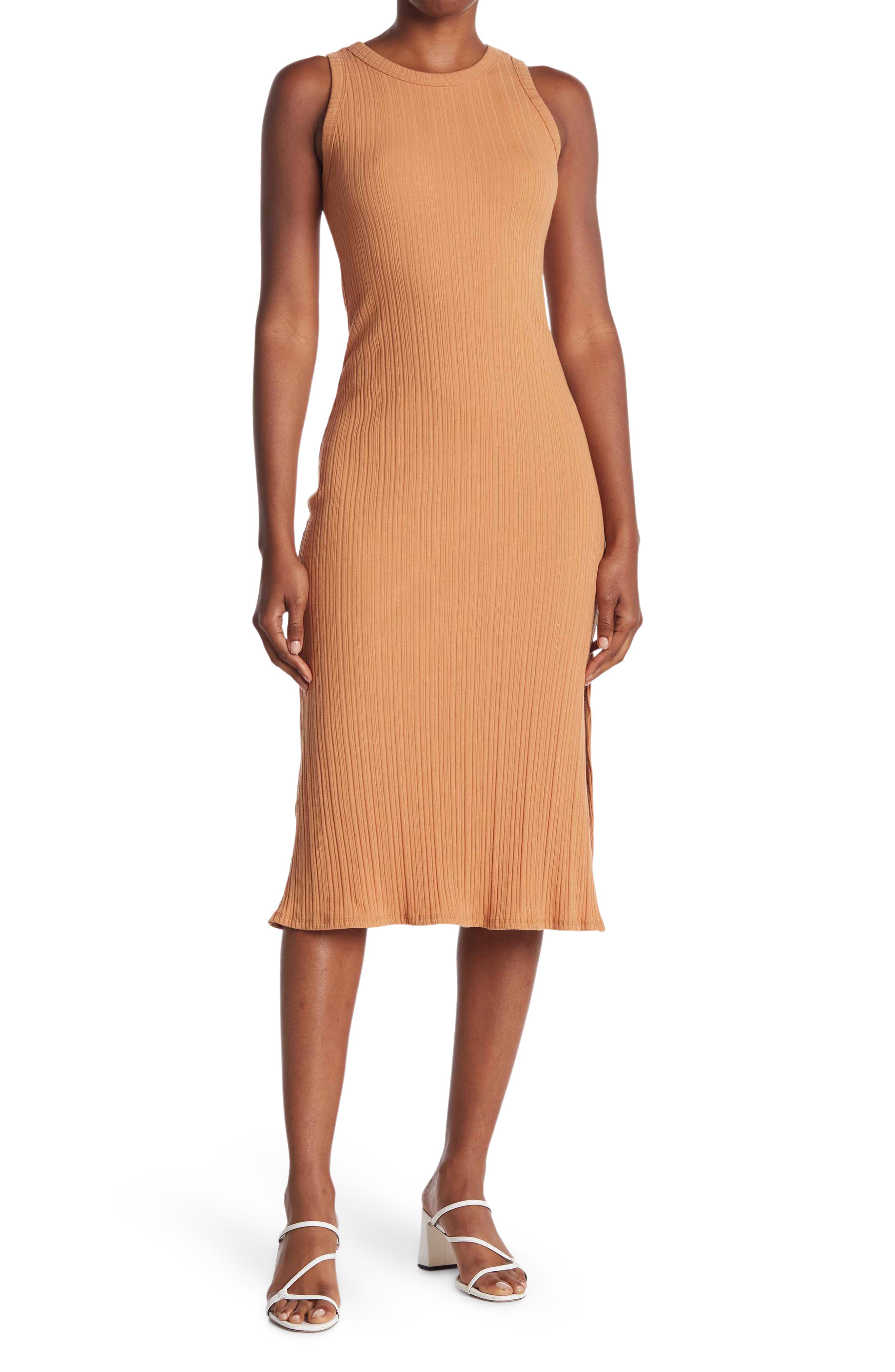 burnt orange sweater dress