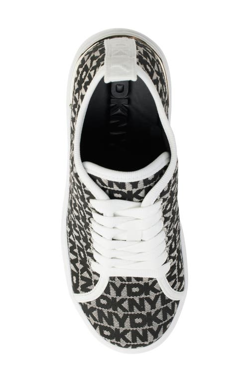 Shop Dkny Byla Wedge Sneaker In White/black