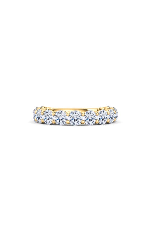 Hautecarat Lab Created Diamond Eternity Ring In Yellow Gold