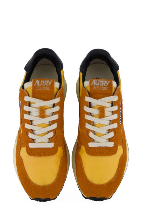 Autry Reelwind Low Sneaker In Hair/ Nylon Sunset/ Blk