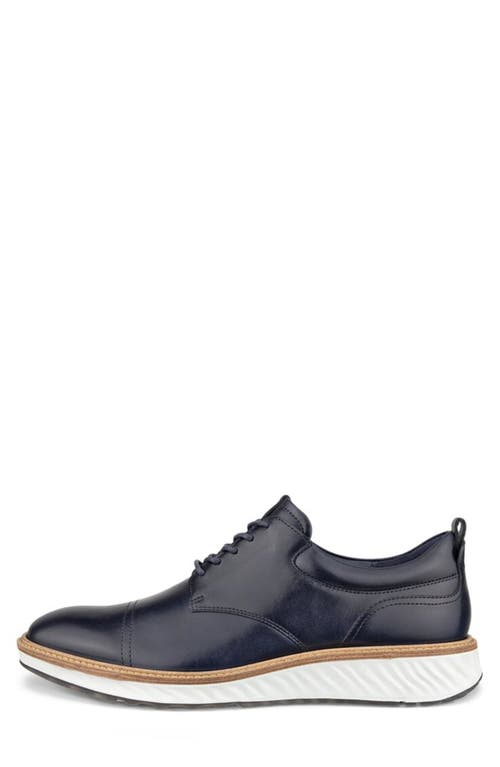 Shop Ecco St.1 Hybrid Cap Toe Derby In Marine