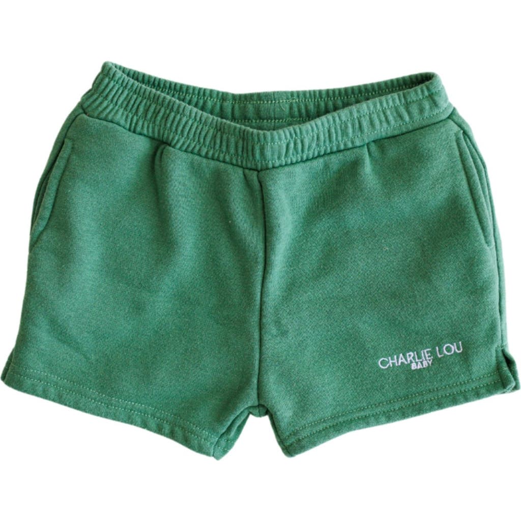 Charlie Lou Baby ® Cool Kid Athleisure Shorts With Pockets In Green