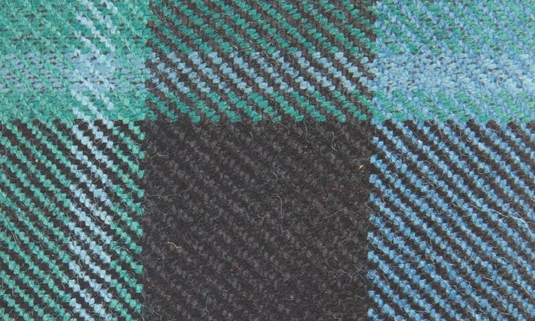 Comme Des Garçons Tartan Patchwork Card Case In Green