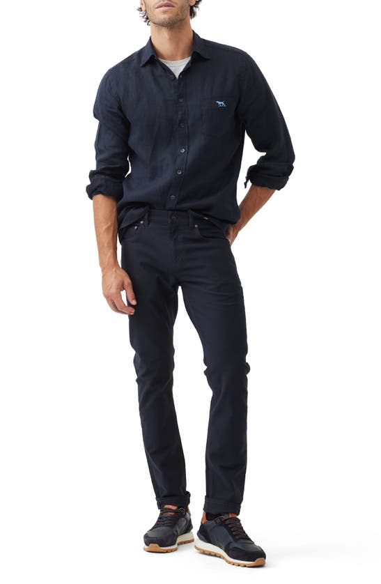 Shop Rodd & Gunn Motion Slim Fit Pants In Navy