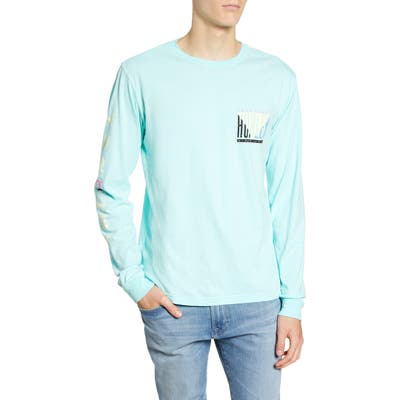 Hurley Tri Gron Color Change Premium Long Sleeve T-Shirt, Blue