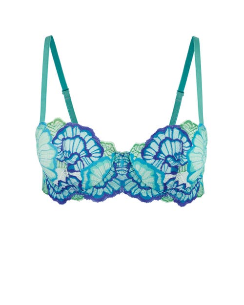 Shop Adore Me Colete Contour Balconette Bra In Floral Blue