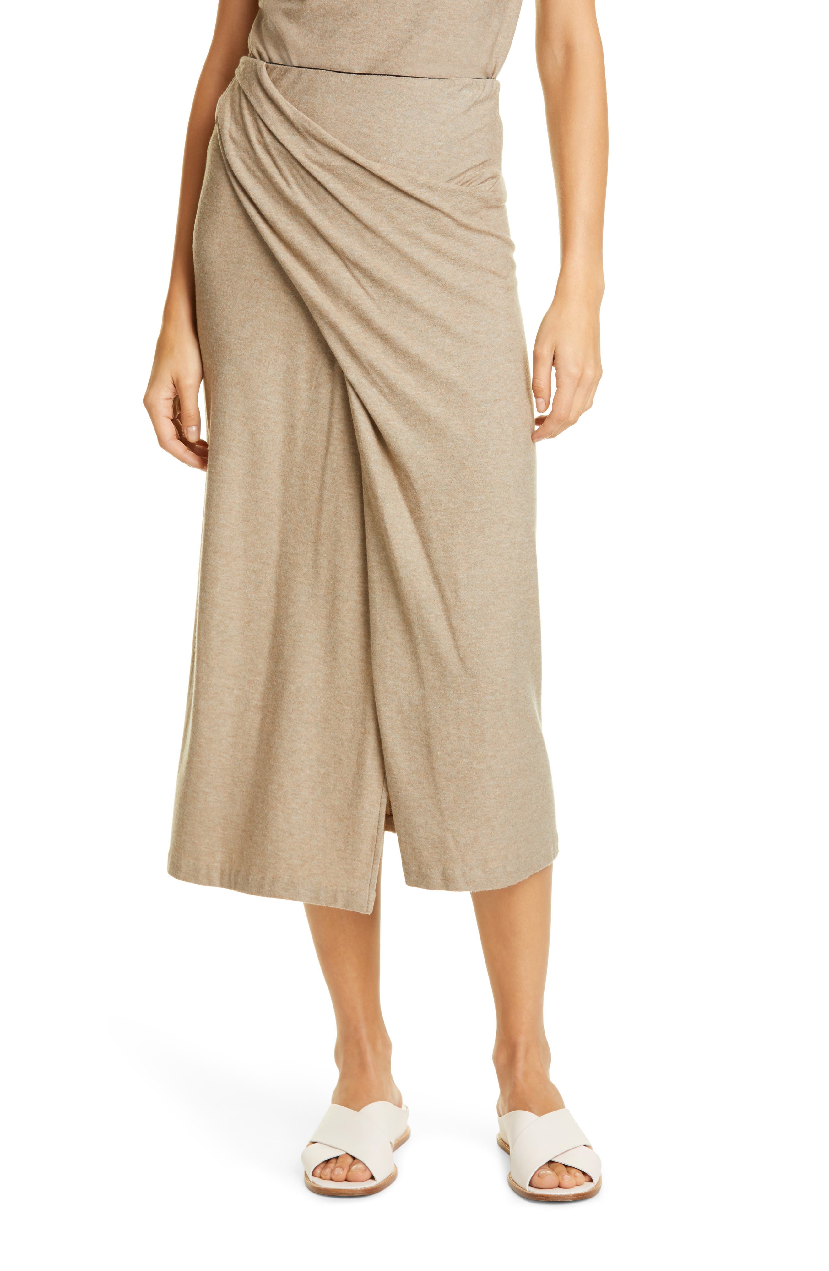 vince twist drape skirt