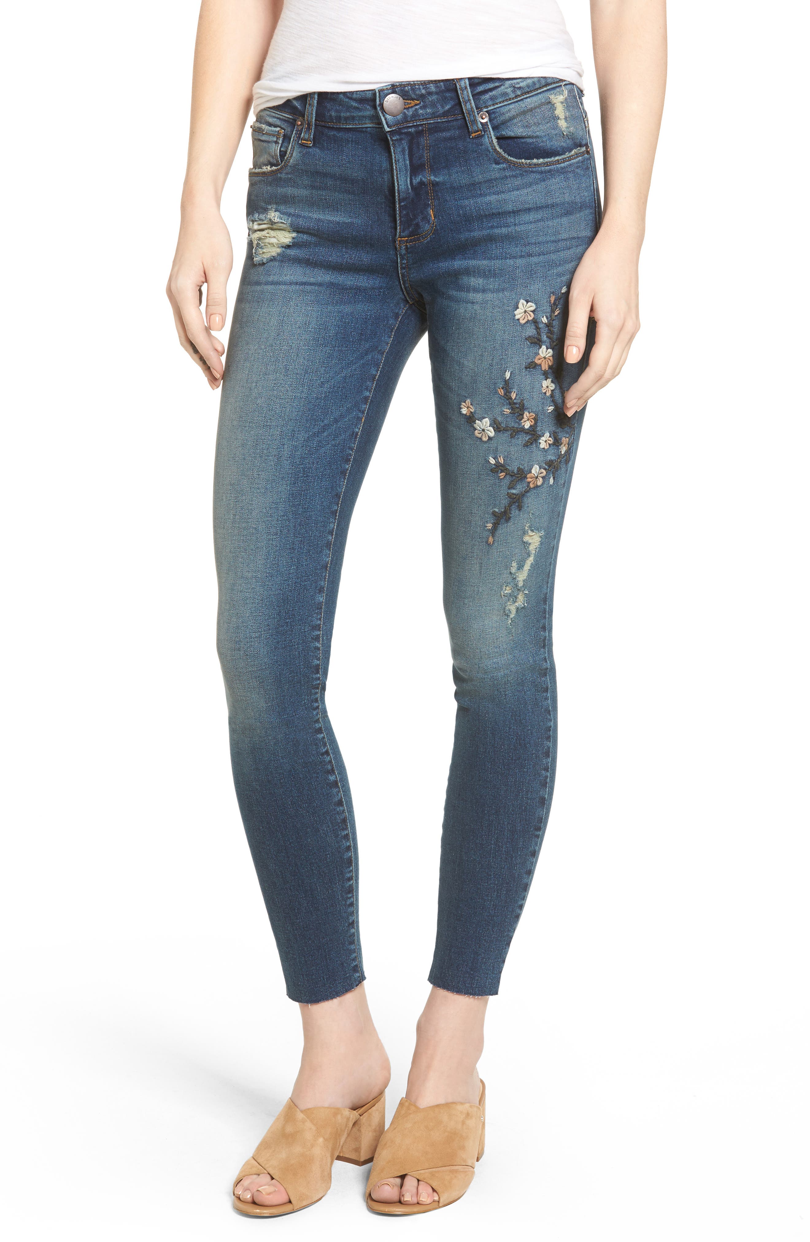 STS Blue Embroidered Skinny Jeans (Finsbury) Nordstrom