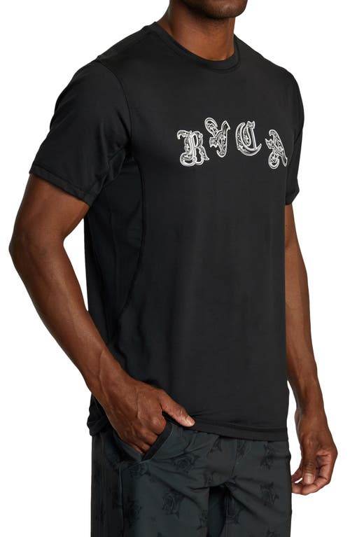 Shop Rvca Benj Vent Logo Graphic T-shirt In Black