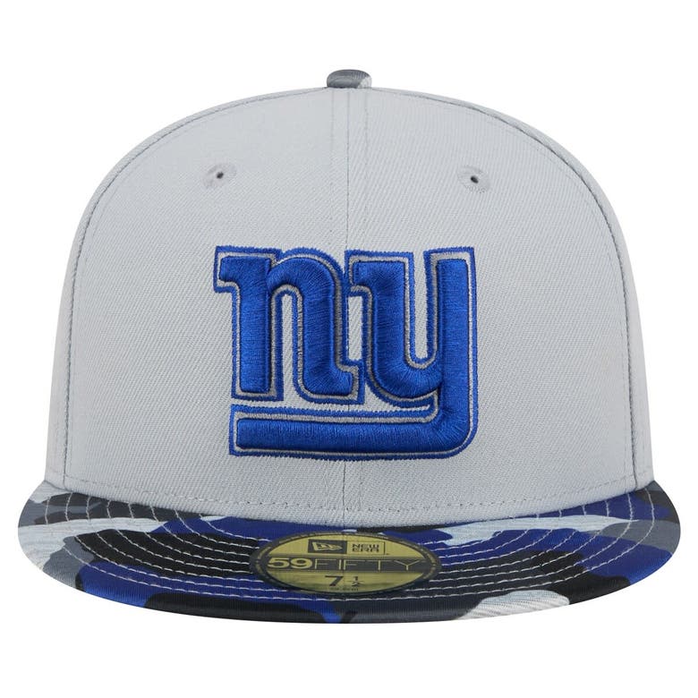 Shop New Era Gray New York Giants Active Camo 59fifty Fitted Hat
