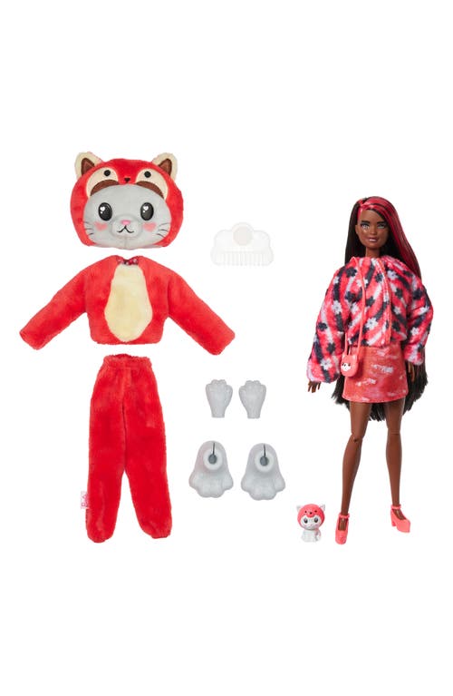 Mattel Barbie Cutie Reveal Kitten as Red Panda Doll with 10 Surprises in Pink Multi at Nordstrom