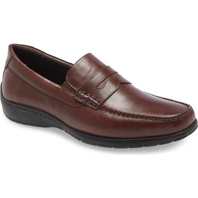 Johnston & Murphy Crawford Penny Loafer- Brown