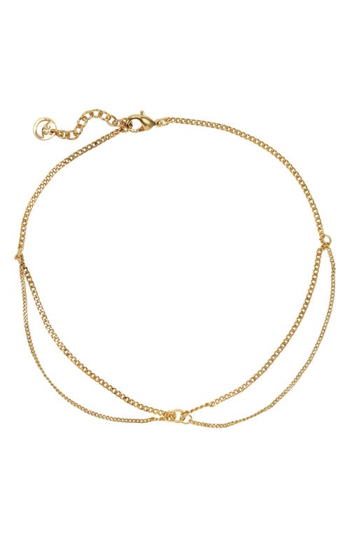 LILI CLASPE Flora Layered Anklet in Gold
