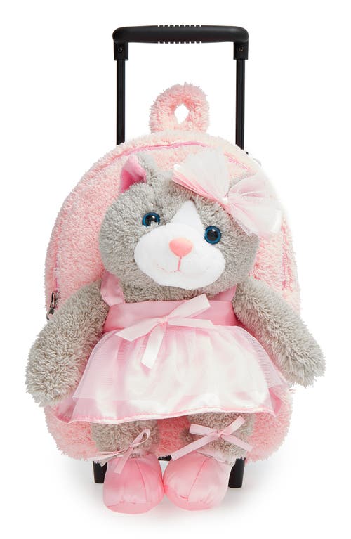 Popatu Babies'  Trolley Rolling Backpack Set In Ballet Kitty