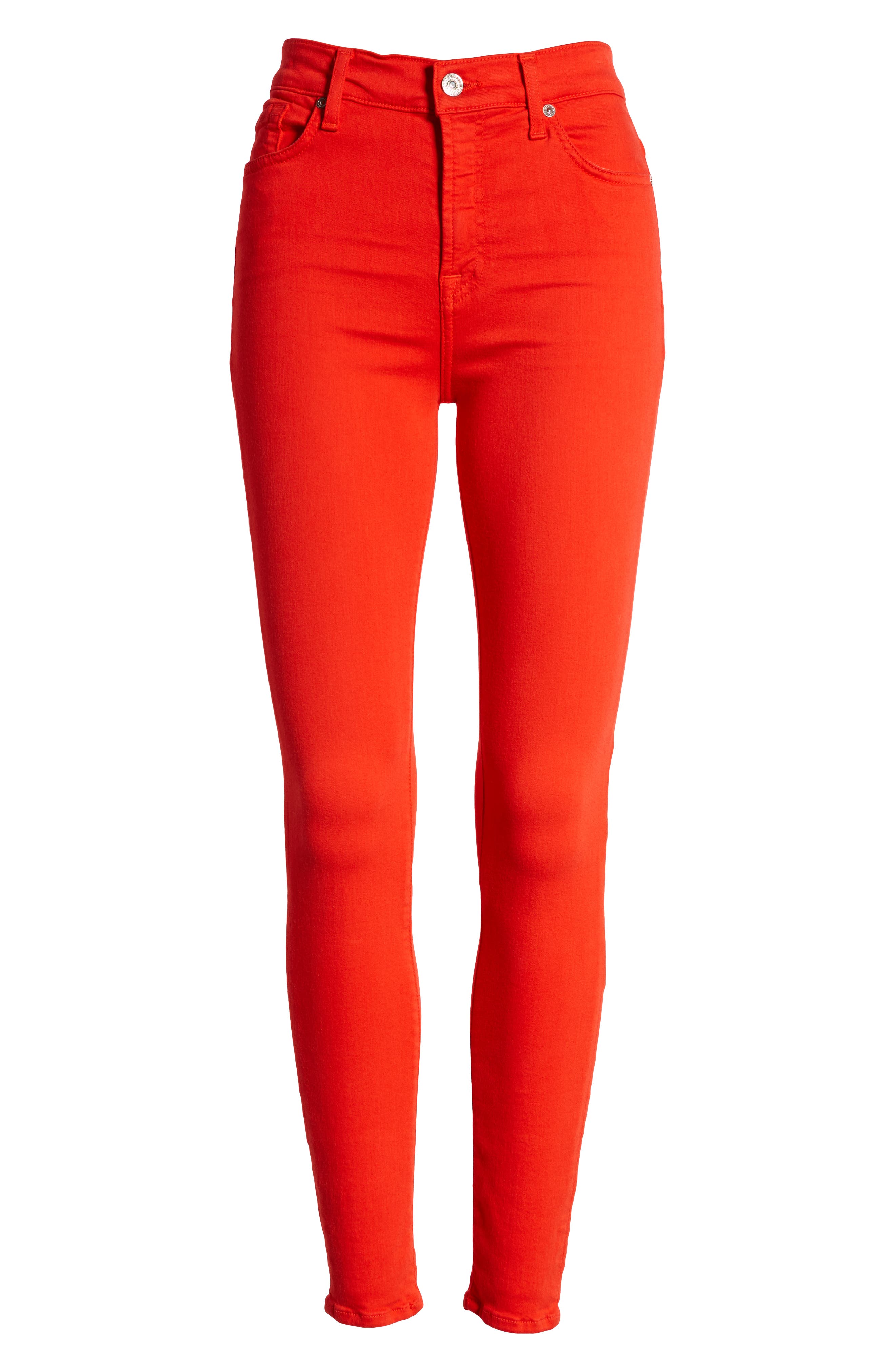 High Waist Ankle Skinny Jeans In 