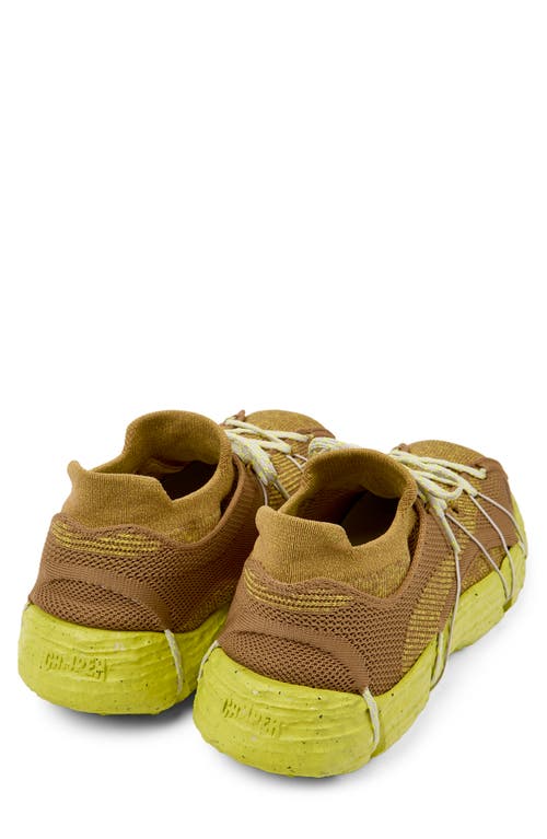 Shop Camper Roku Sneaker In Light Brown And Mustard Yellow