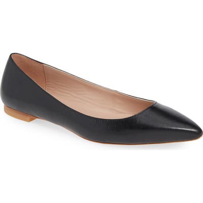 James Chan Nina Skimmer Flat, Black