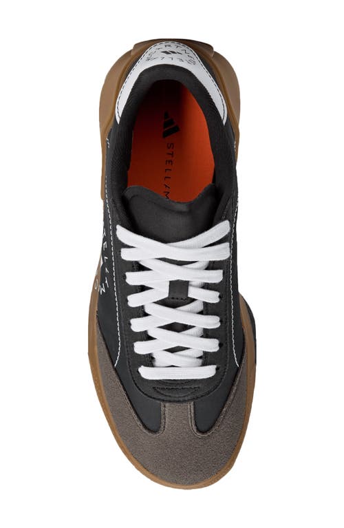 Adidas By Stella Mccartney Court Boost Tennis Sneaker In White/gum/core Black