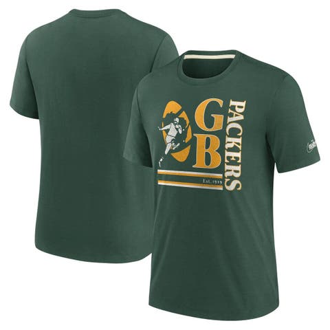 Green Bay Packers Majestic Threads Tri-Blend Pocket T-Shirt
