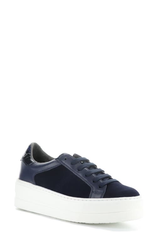 Shop Bos. & Co. Maude Platform Sneaker In Ocean/black Iris