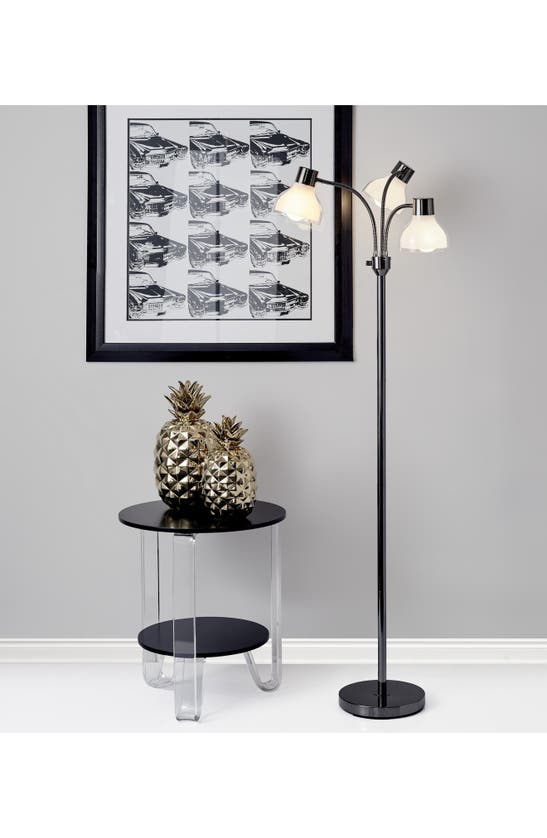 Shop Adesso Lighting Presley 3-arm Floor Lamp In Polished Nickel