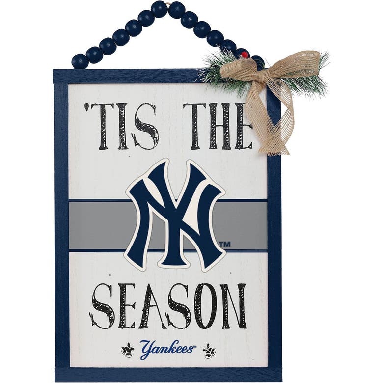 Foco New York Yankees 'tis The Season Sign In Navy