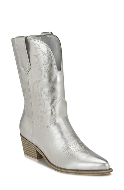 Nine West Yodown Pointed Toe Western Boot at Nordstrom,