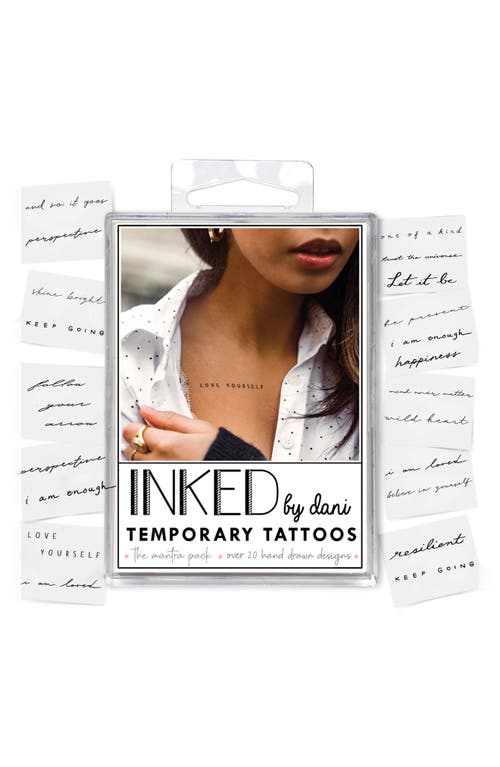 INKED by Dani Mantra Pack Temporary Tattoos in None at Nordstrom