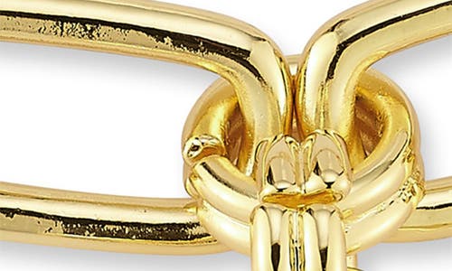 CHLOE & MADISON CHLOE AND MADISON OPEN HEART CHAIN LINK BRACELET