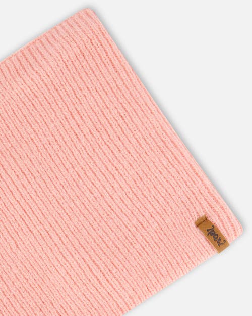 Shop Deux Par Deux Baby Girl's Mid-season Knit Neckwarmer Pink In Strawberry Ice