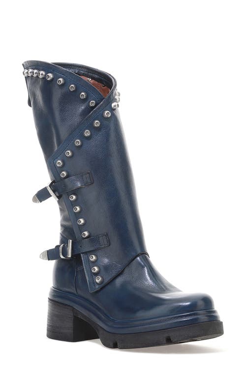 Shop As98 A.s.98 Easton Studded Boot In Distressed Ocean