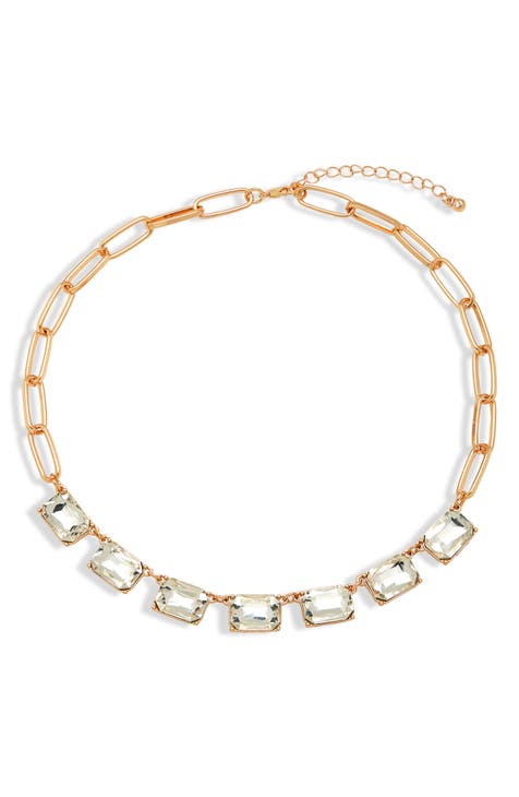 Cubic Zirconia Collar Necklace