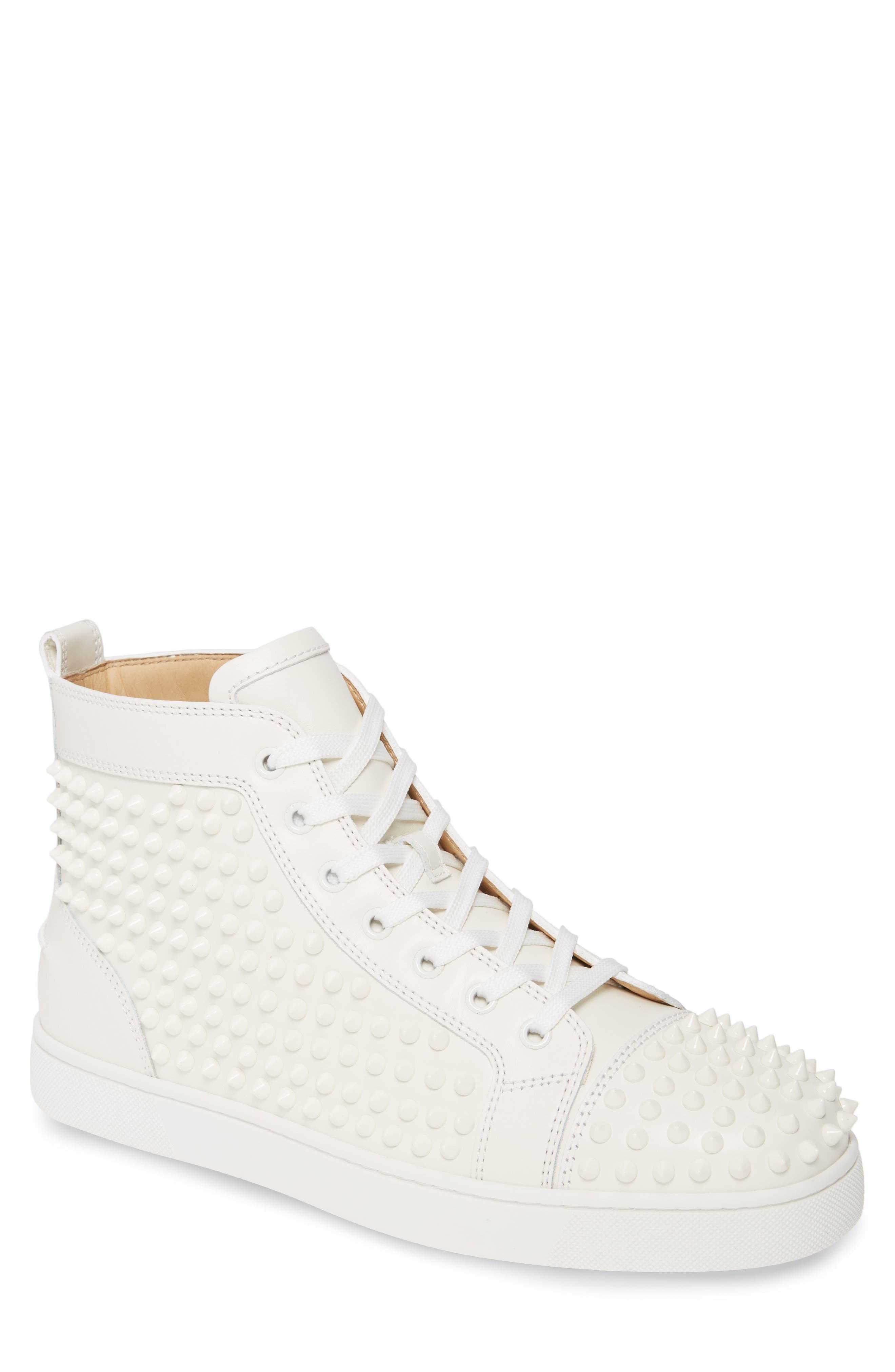 louboutin white high top