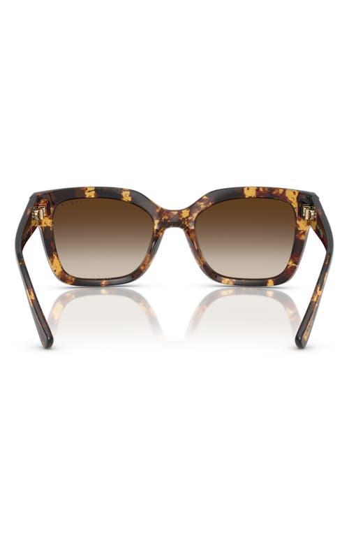 Vogue 54mm Polarized Square Sunglasses In Blond Havana