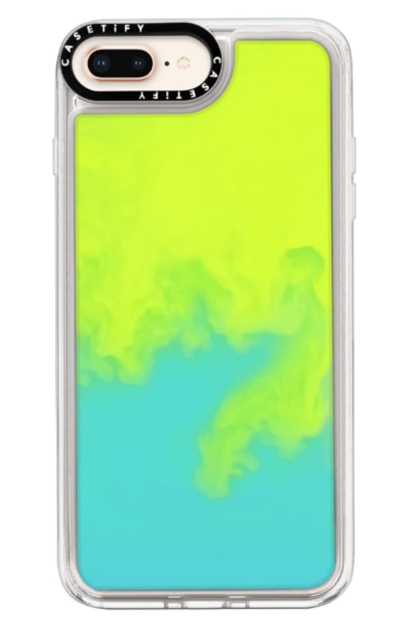 CASETiFY Neon Sand iPhone7/8 & 7/8 Plus Case in Hotline at Nordstrom